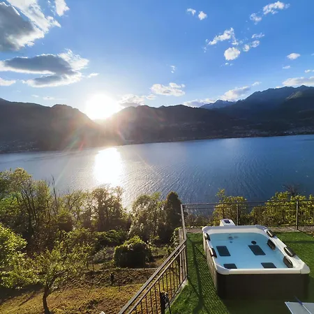Villa Laguna Blu - Da Sogno Con Idromassaggio Panoramico Sul Di Colico